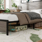 Wood & Metal Platform Bed