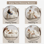 Giant 2-Seat Bean Bag Sofa for Adults