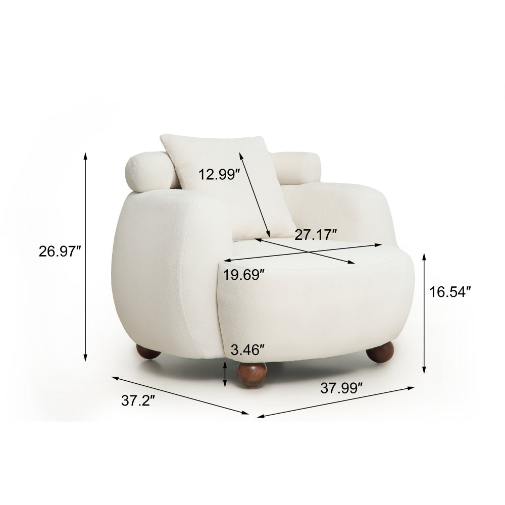 Nordic Style Lazy-Style clubchair 38 Inches