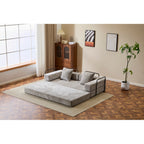 3-Seat Convertible Floor Sofa Bed