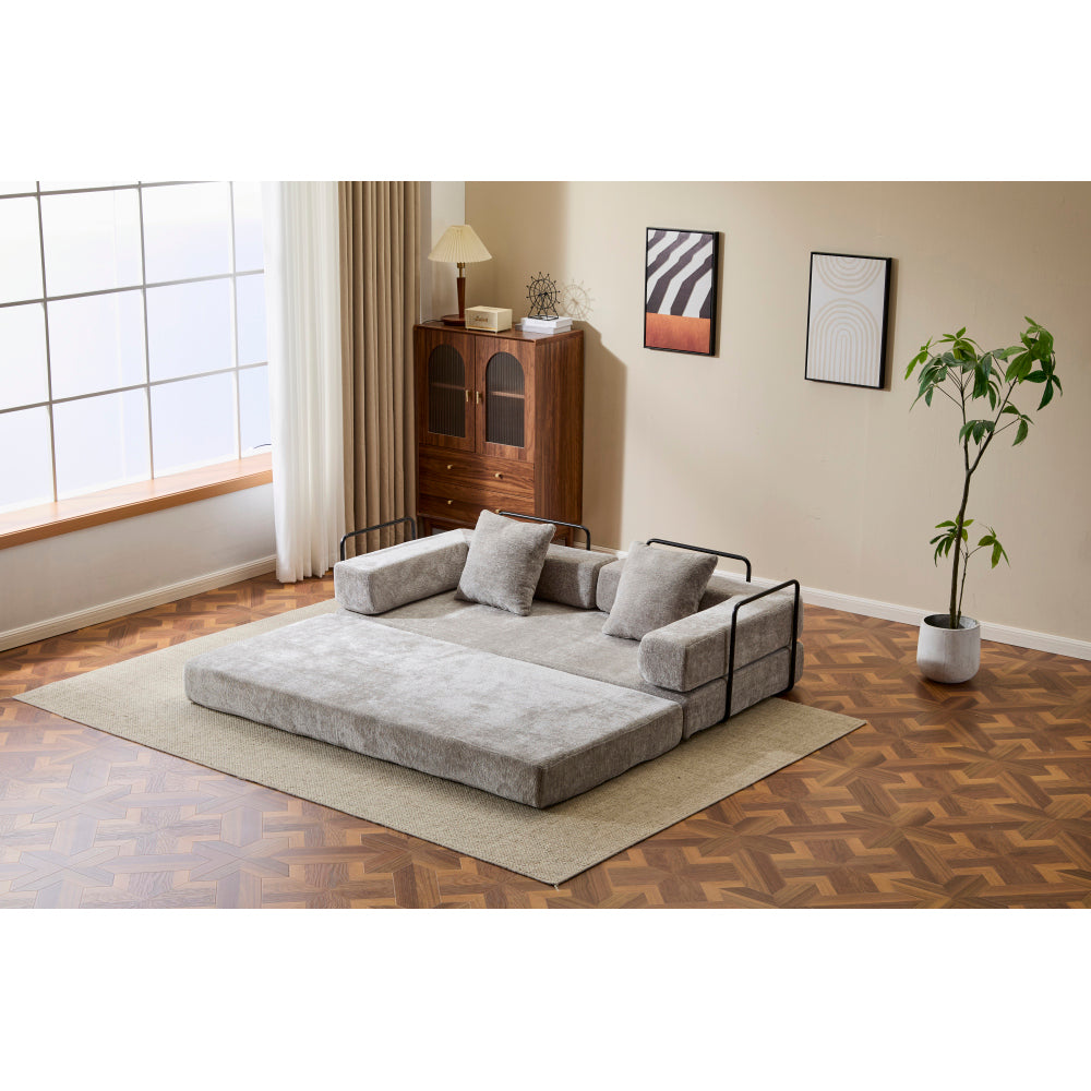 3-Seat Convertible Floor Sofa Bed