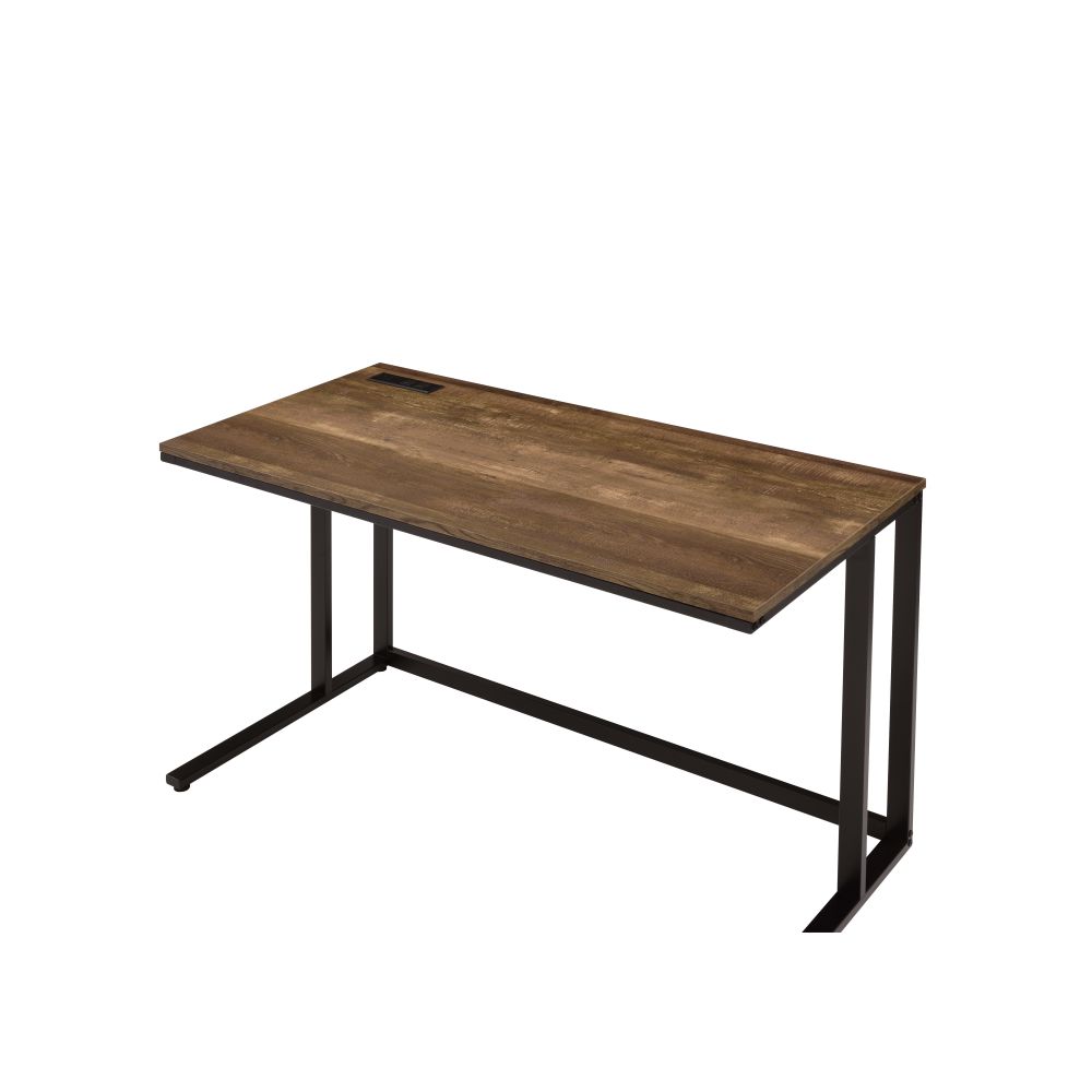47" Modern Writing Desk with Built-In USB Port