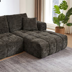 Chenille L-Shape Luxury Sectional Oversized Sofa