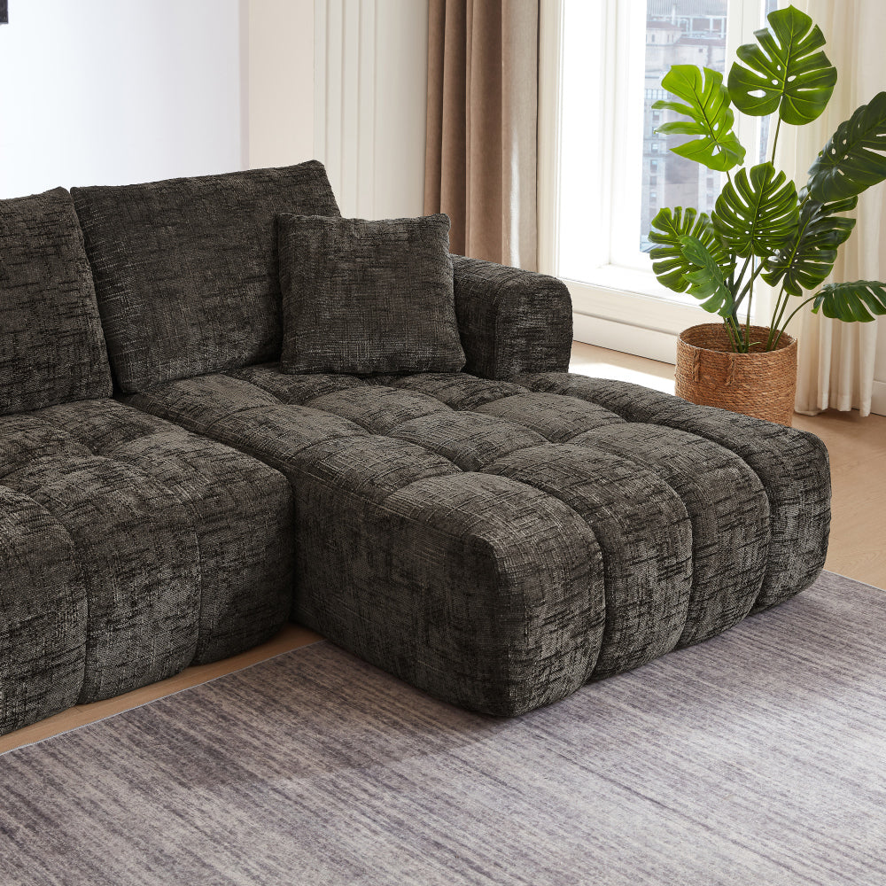 Chenille L-Shape Luxury Sectional Oversized Sofa