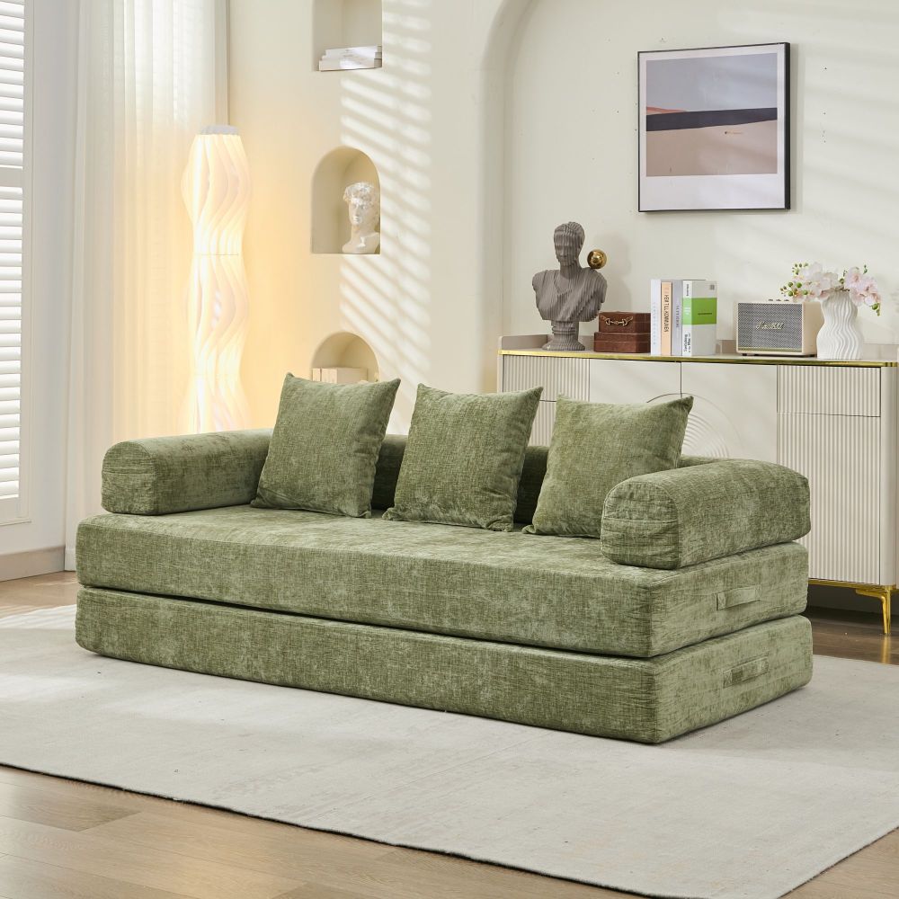 78.8" Convertible Folding Floor Sofa Bed