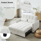 52.8" Loveseat Pull-Out Sleeper Sofa Bed