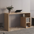 47" Modern Writing Desk with 4 Built-In Storage
