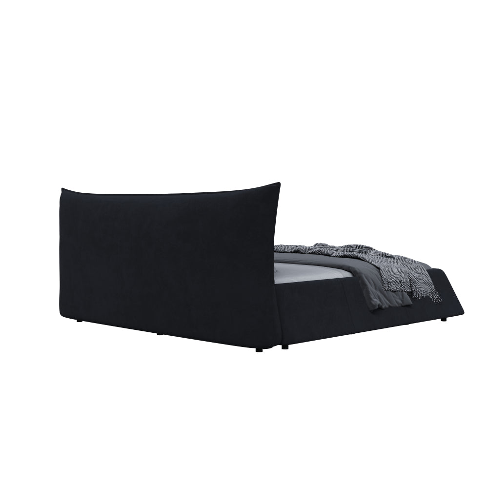 Velvet Upholstered Platform Bed