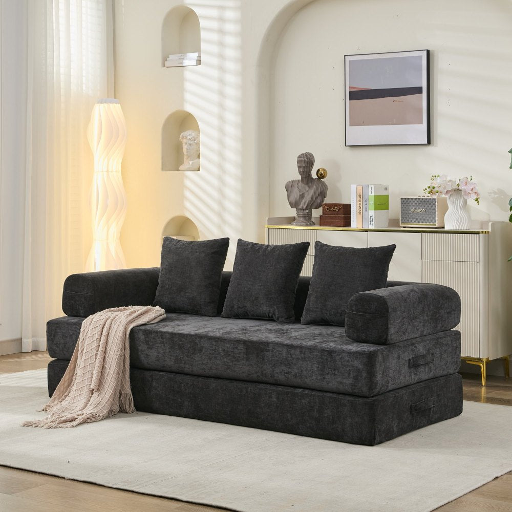 78.8" Convertible Folding Floor Sofa Bed