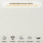 Boucle Upholstered Platform Bed