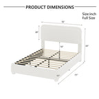 Boucle Platform Bed