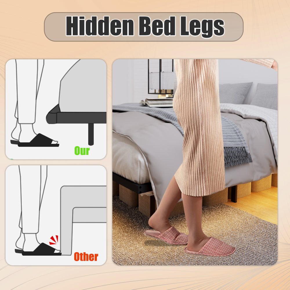 Heavy Duty Metal Platform Bed