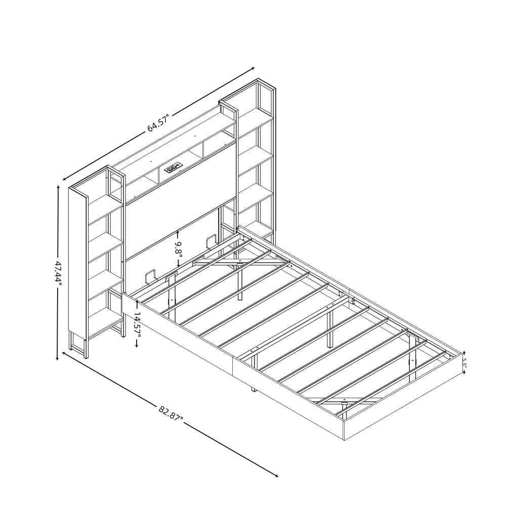Floating Platform Bed
