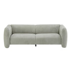 83" Modern Wave Design 3-Seat Boucle Sofa