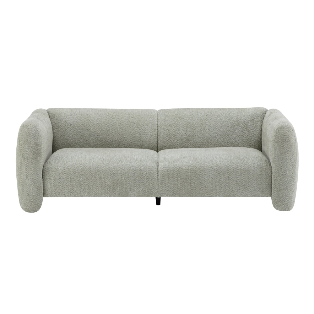 83" Modern Wave Design 3-Seat Boucle Sofa