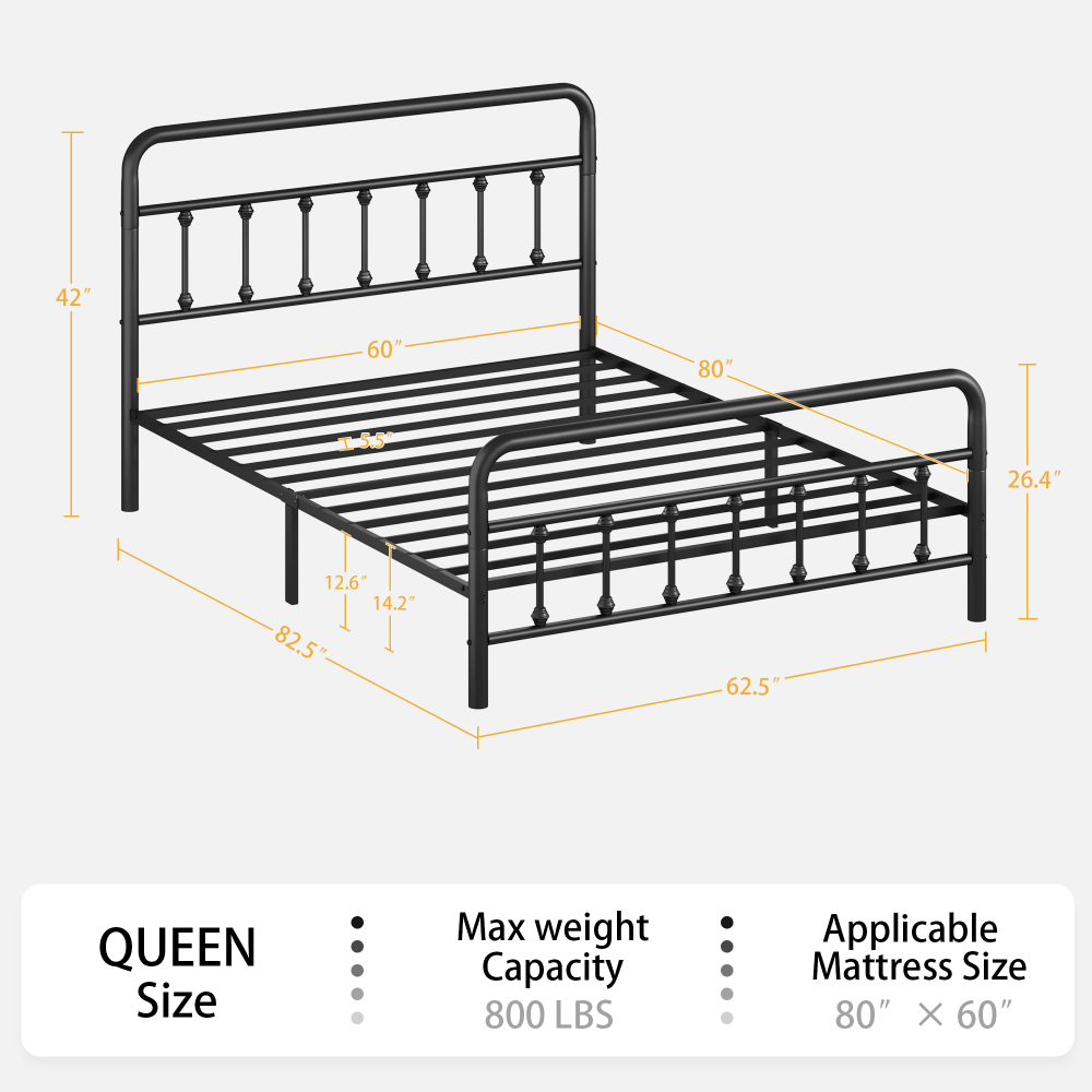 Metal Platform Bed Frame