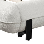 Boucle Upholstered Platform Bed