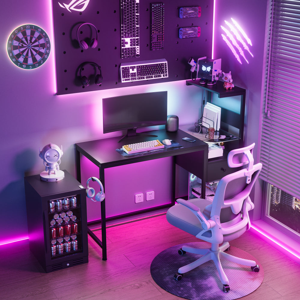 Computer Desk with Power Outlet & USB Charging