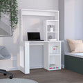 38.8" Modern Computer Desk with Hutch & Multiple