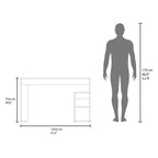 Office Desk with Storage and Minimalist Design