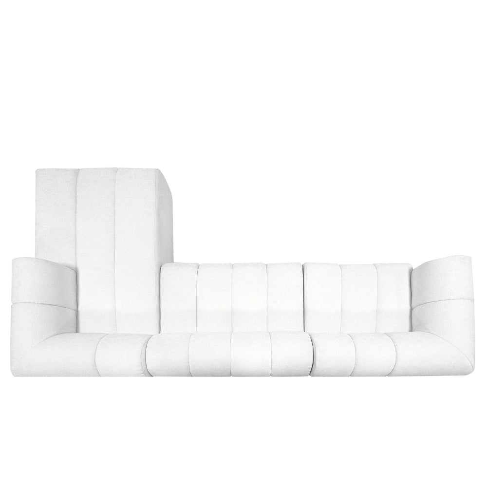 122" Modern L-Shaped Modular Sectional Sofa