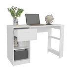 47" Modern Writing Desk with 1 Drawer + 4 Side