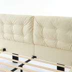 PU Leather Floating Platform Bed