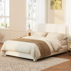 Boucle Platform Bed