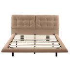 PU Leather Floating Platform Bed