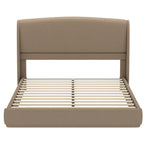 Linen Upholstered Platform Bed
