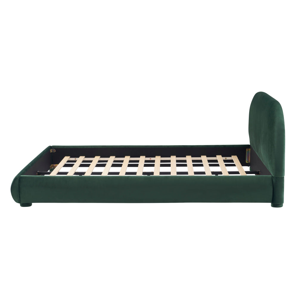 Boucle Upholstered Platform Bed