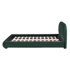 Boucle Upholstered Platform Bed