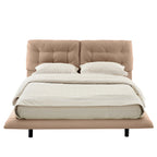 PU Leather Floating Platform Bed