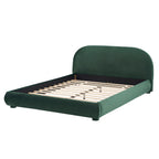 Boucle Upholstered Platform Bed