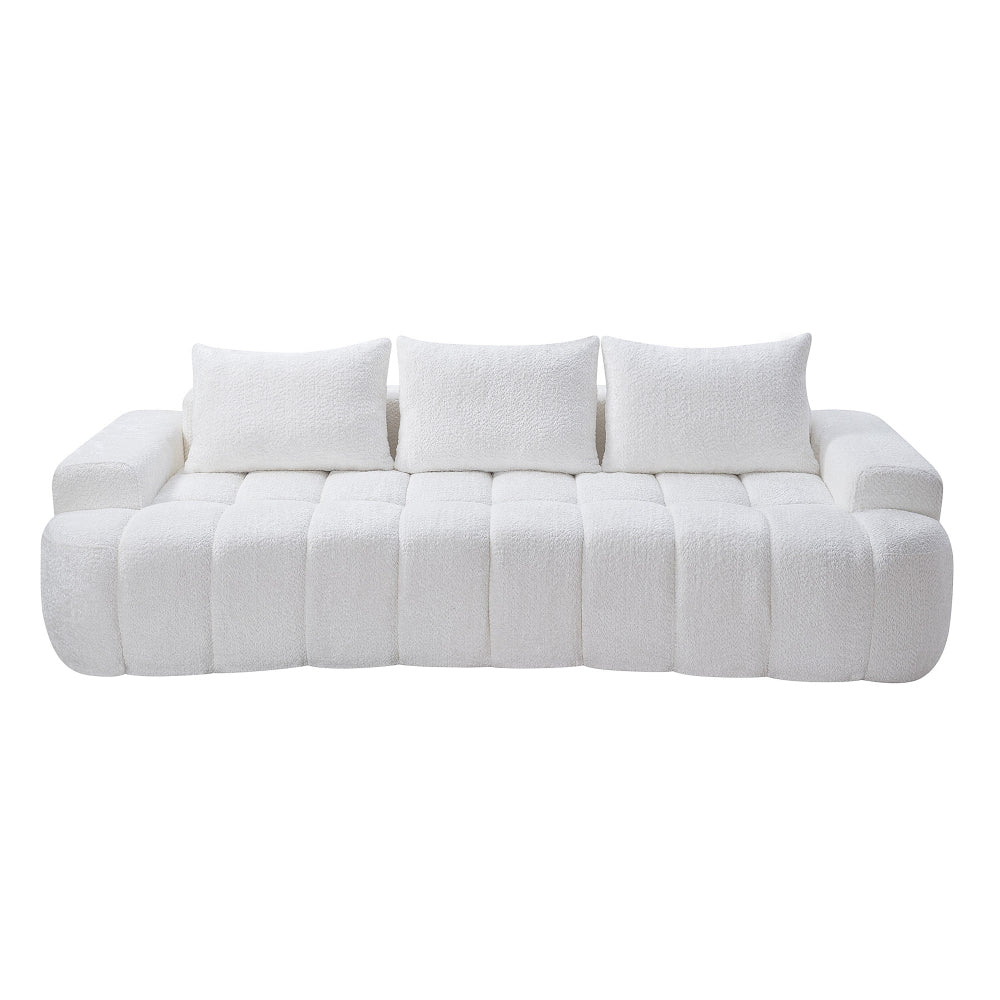 100" Extra Large Curved Front Sofa