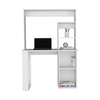38.8" Modern Computer Desk with Hutch & Multiple
