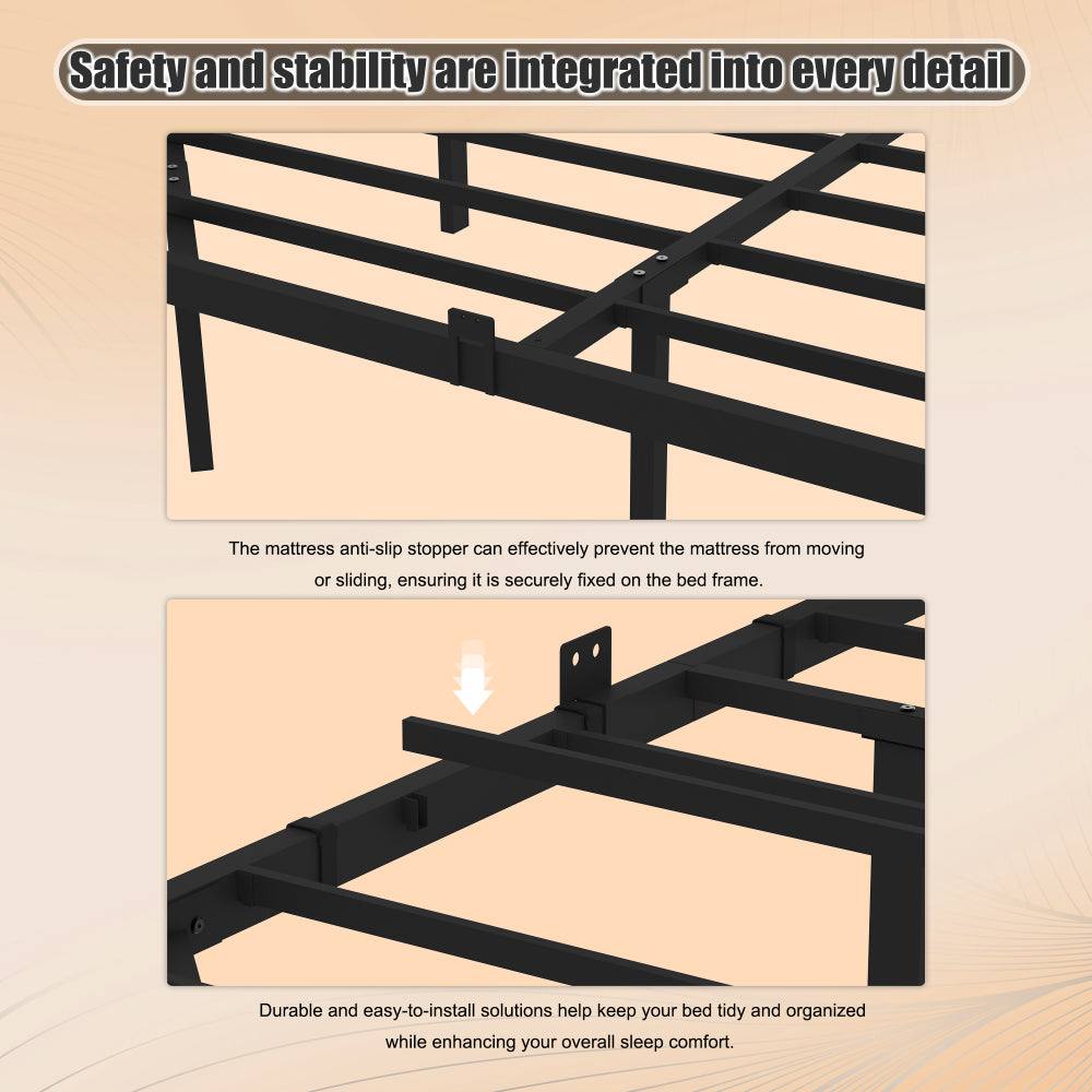 Heavy Duty Metal Platform Bed