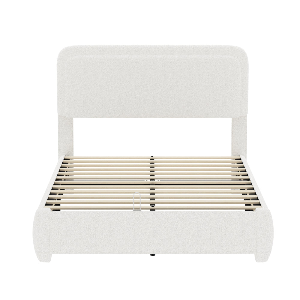 Boucle Platform Bed