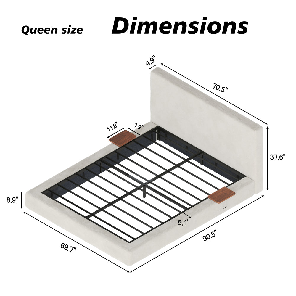 Cloud Upholstered Platform Bed
