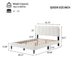 Boucle Platform Bed