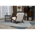 Mid Century Modern Accent Chair with Wood Frame