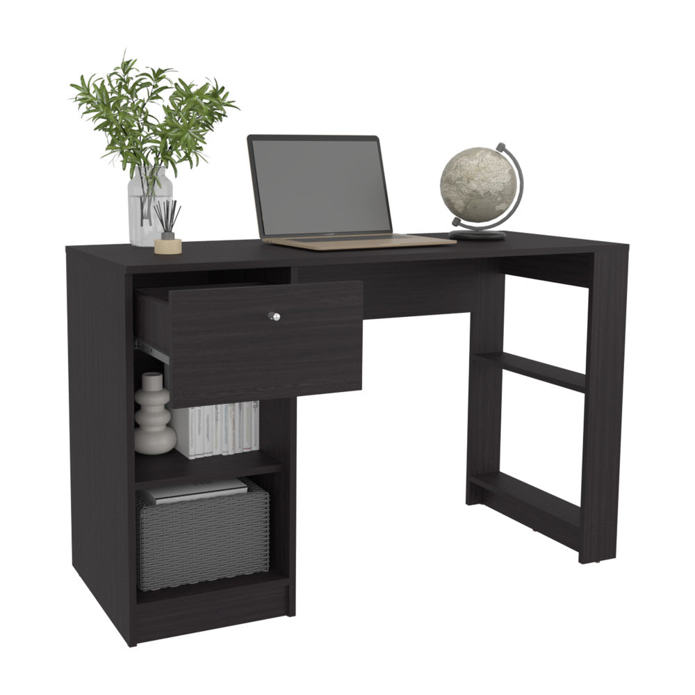 47" Modern Writing Desk with 1 Drawer + 4 Side