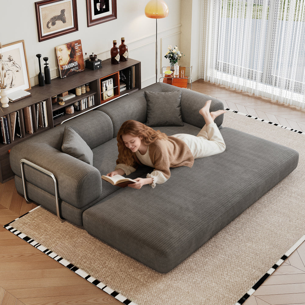 78.8" Convertible Floor Sofa Bed