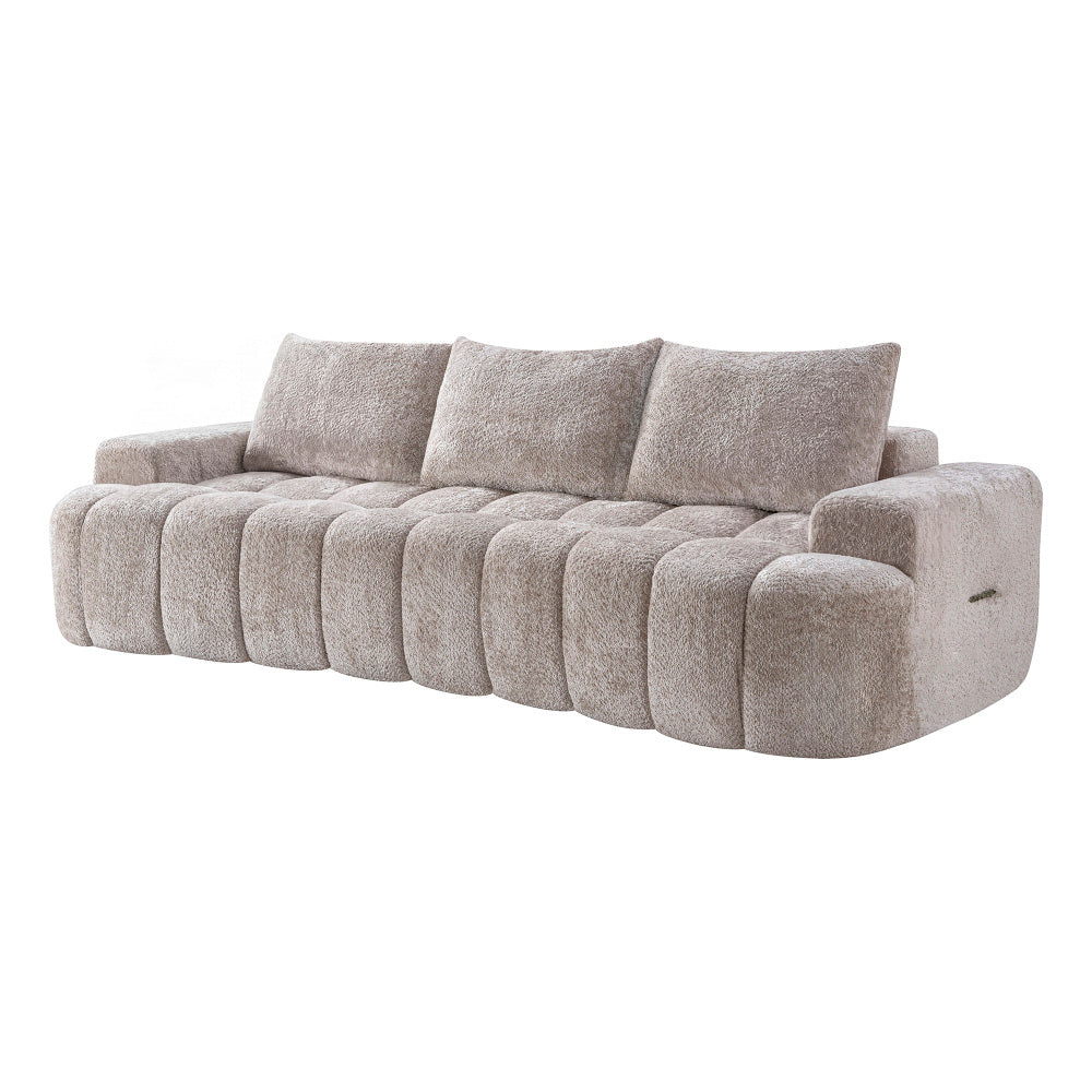 100" Extra Large Curved Front Sofa