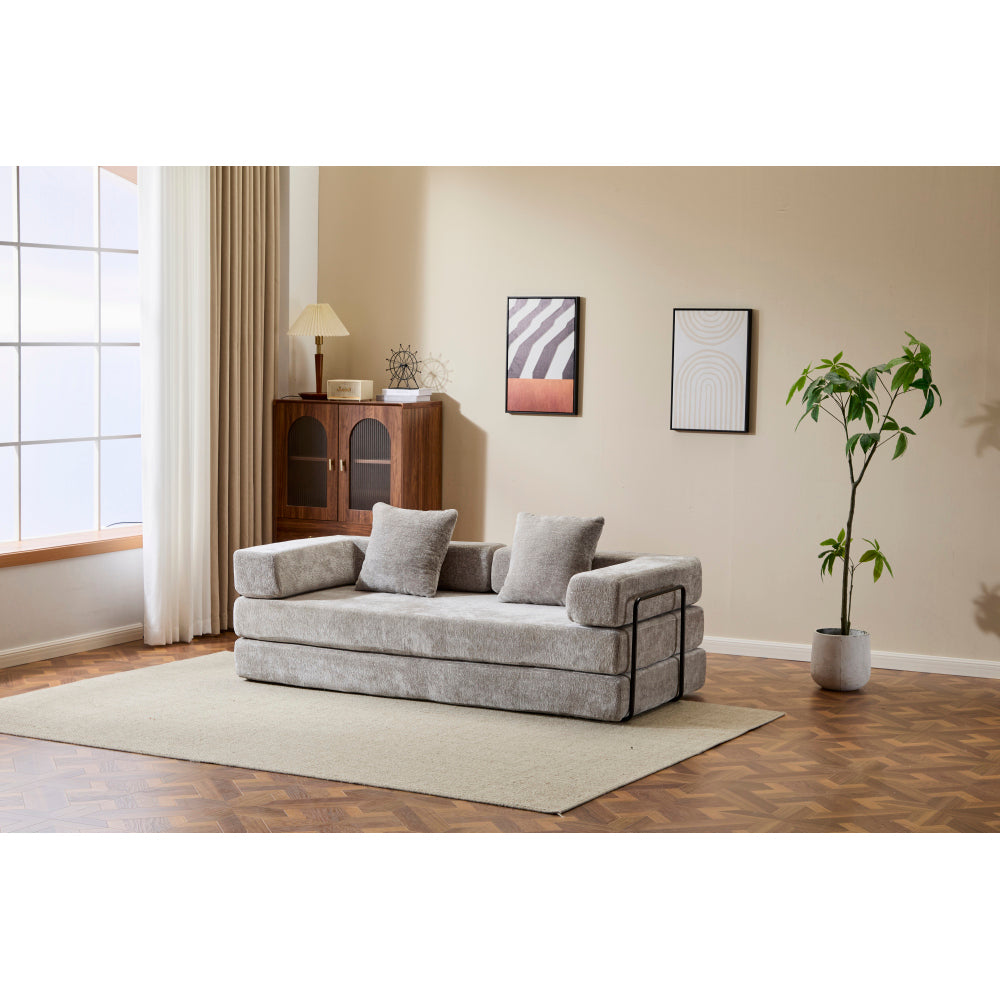 3-Seat Convertible Floor Sofa Bed