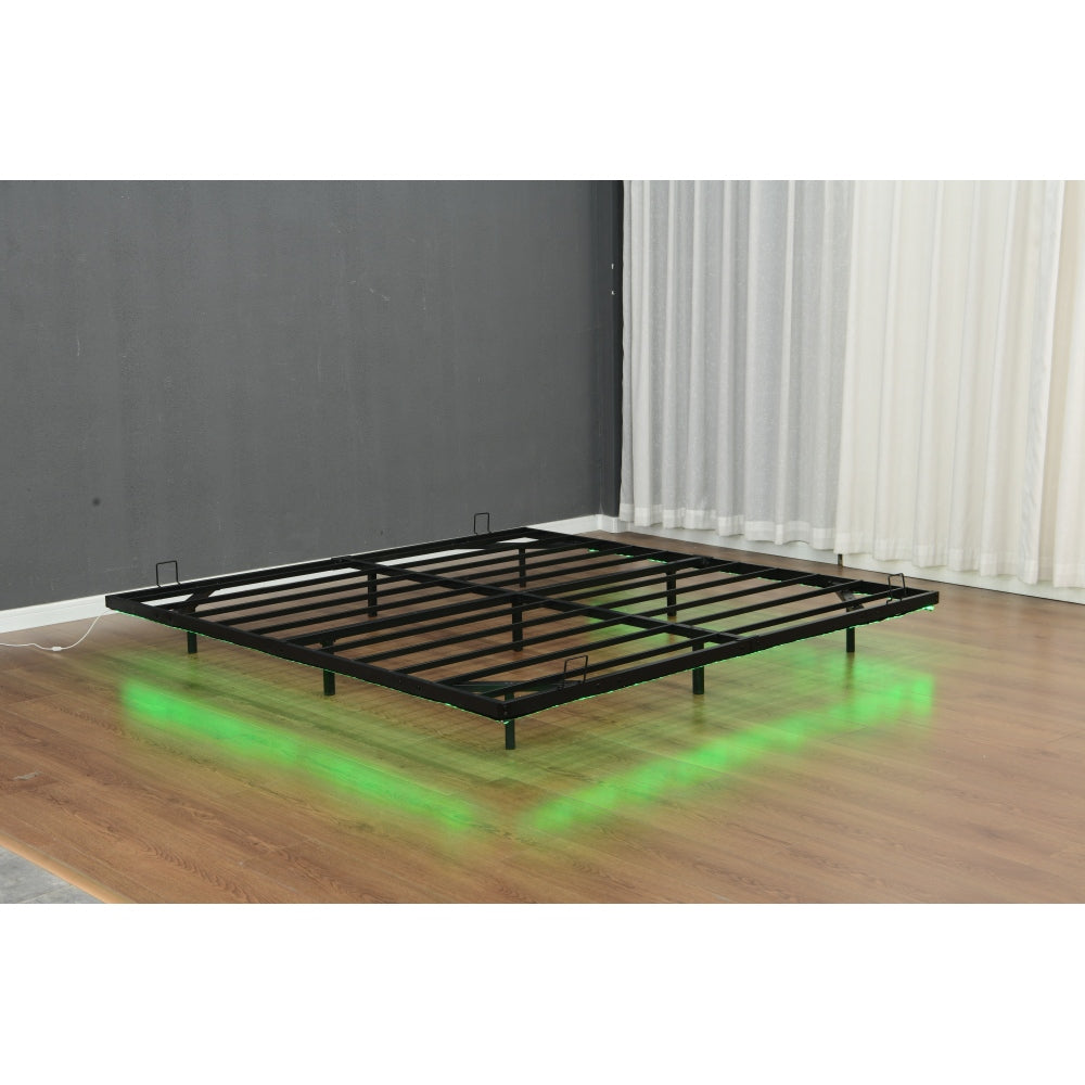 Floating Metal Platform Bed