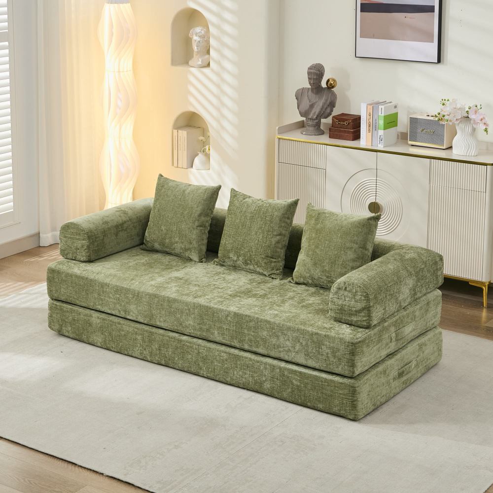 78.8" Convertible Folding Floor Sofa Bed