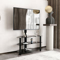35.4 inch Black Multi-function TV Stand Height