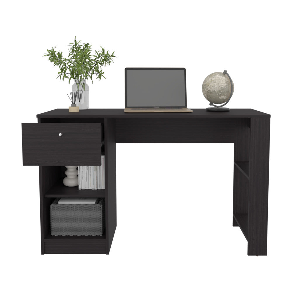 47" Modern Writing Desk with 1 Drawer + 4 Side