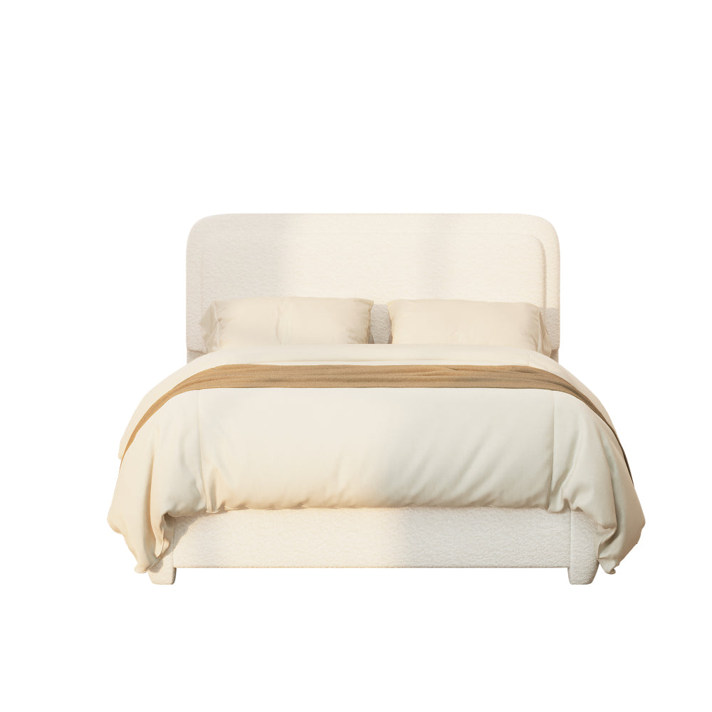 Boucle Platform Bed